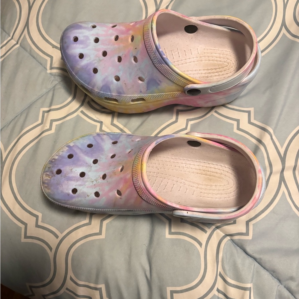 Crocs Multicolor Platform Clogs - image 2